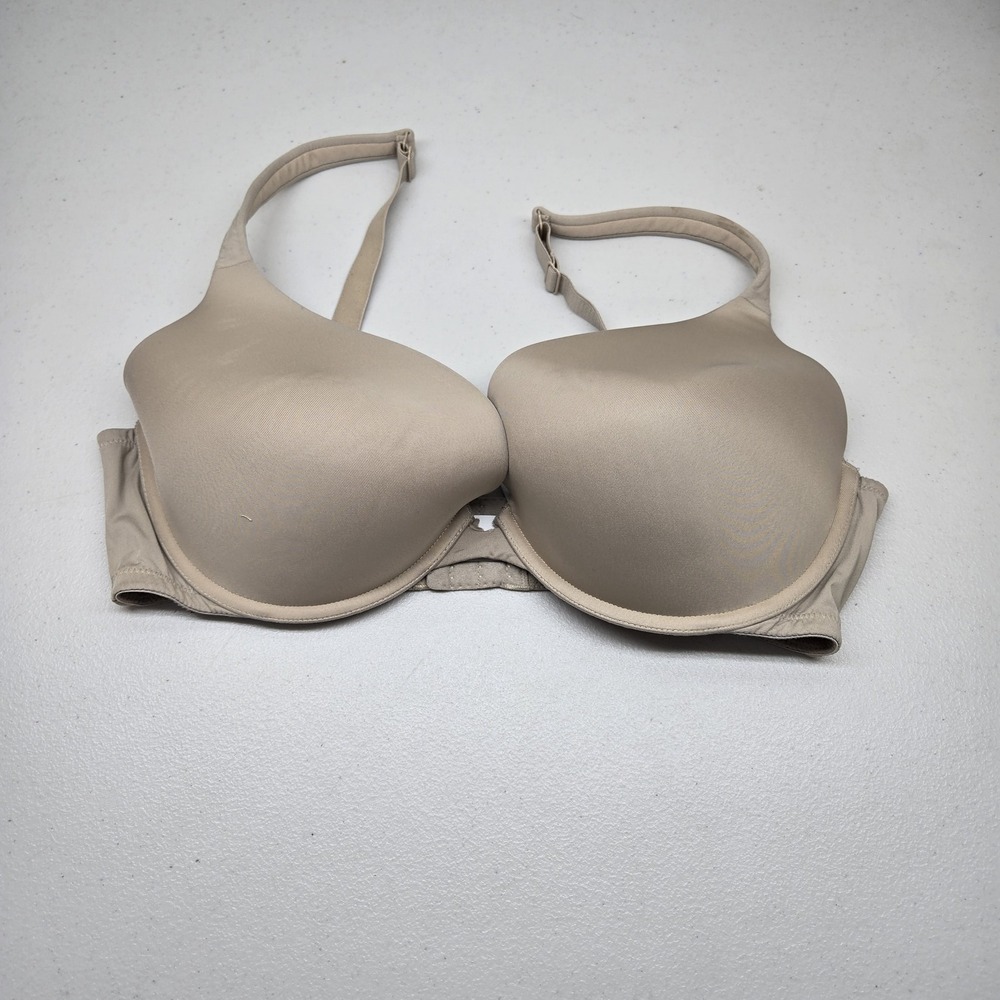 Cacique Women Bra 38DDD Beige T Shirt Underwired Strap Adjustable